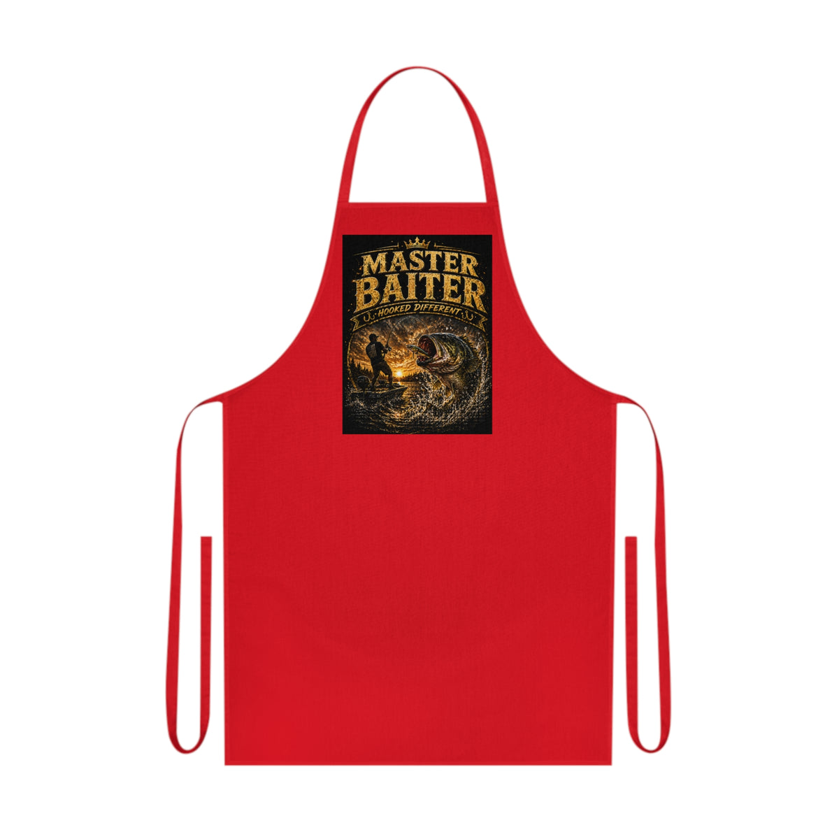 “Master Baiter” Funny Angler Cotton Fishing Apron