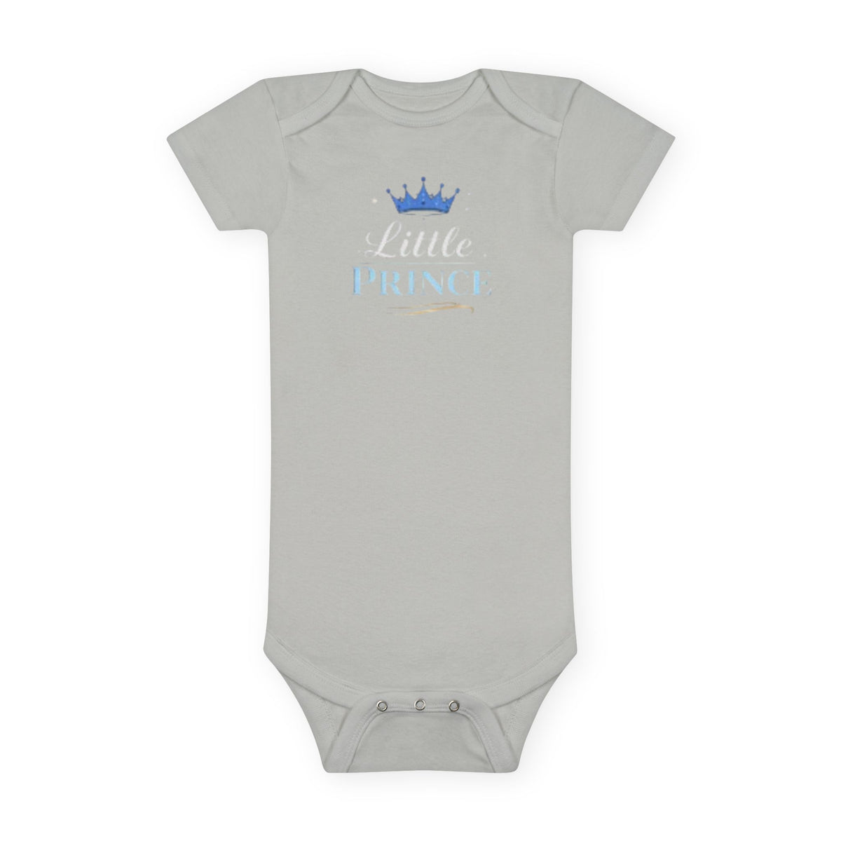 Little Prince Baby Onesie (Blue-Beige Letters) – Mother's Day Matching Tee