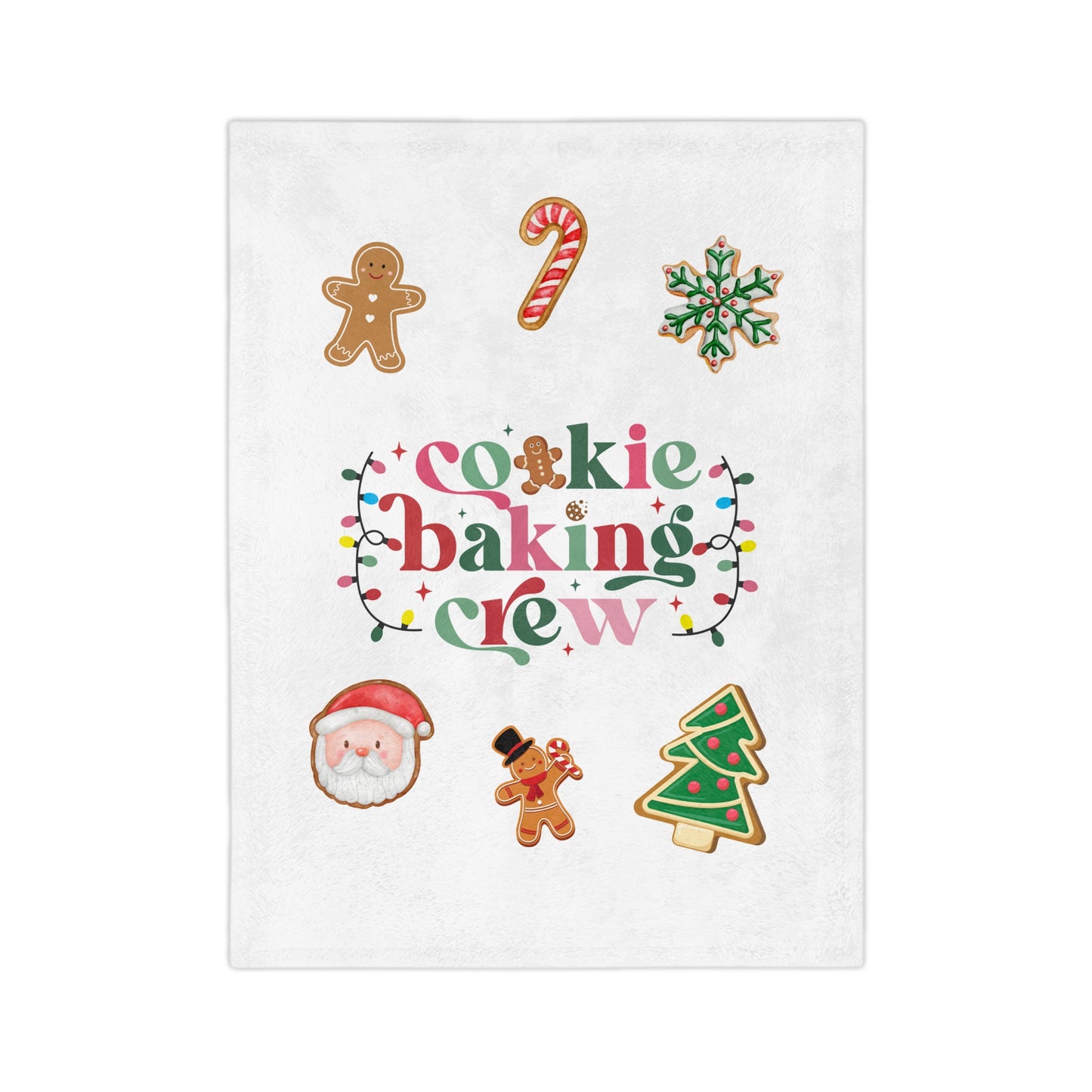 Baking Crew-2 Velveteen Microfiber Blanket (White)
