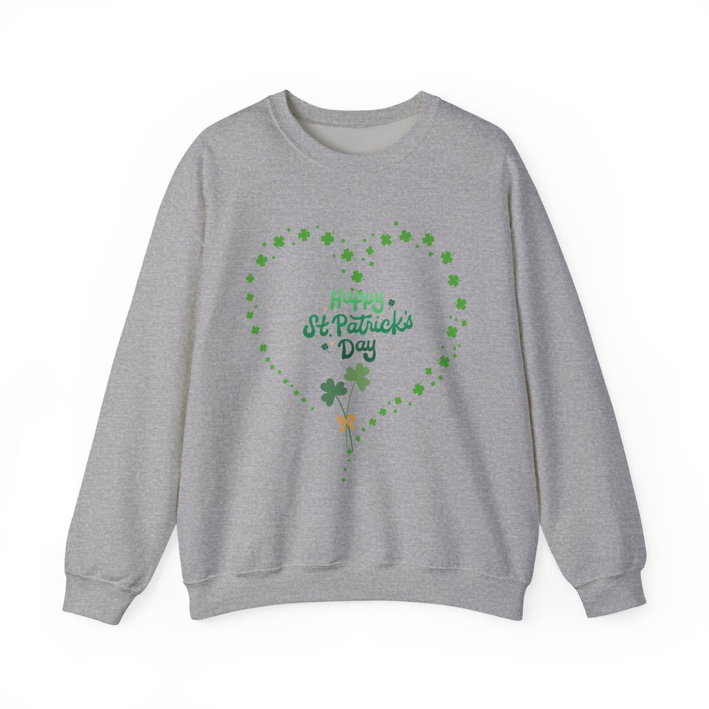Happy St. Patrick's Day Shamrock Heart Sweatshirt