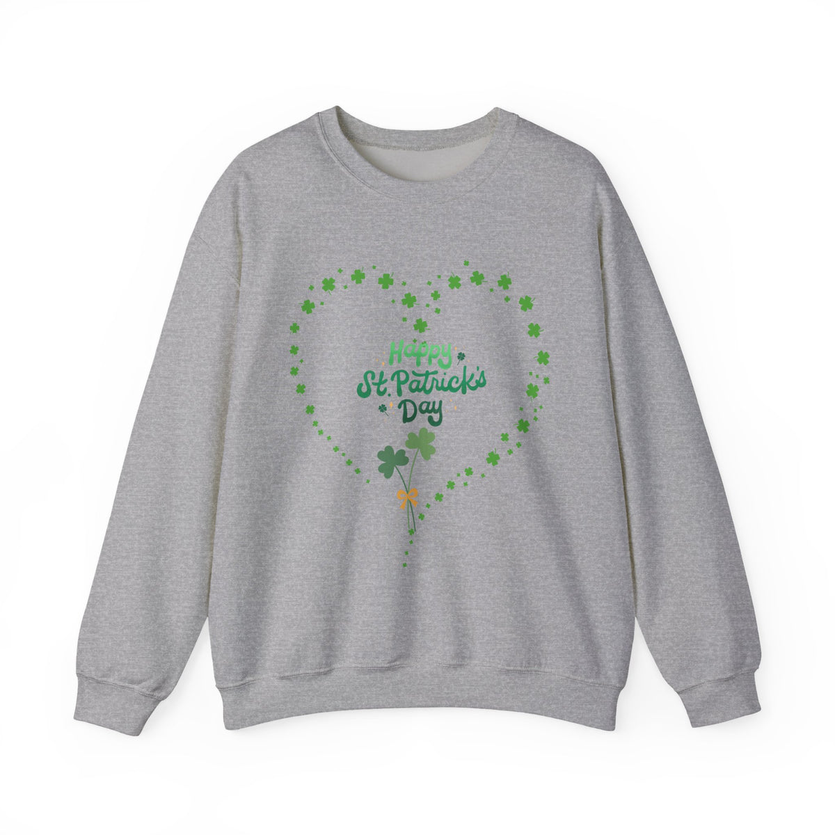 Happy St. Patrick's Day Shamrock Heart Sweatshirt