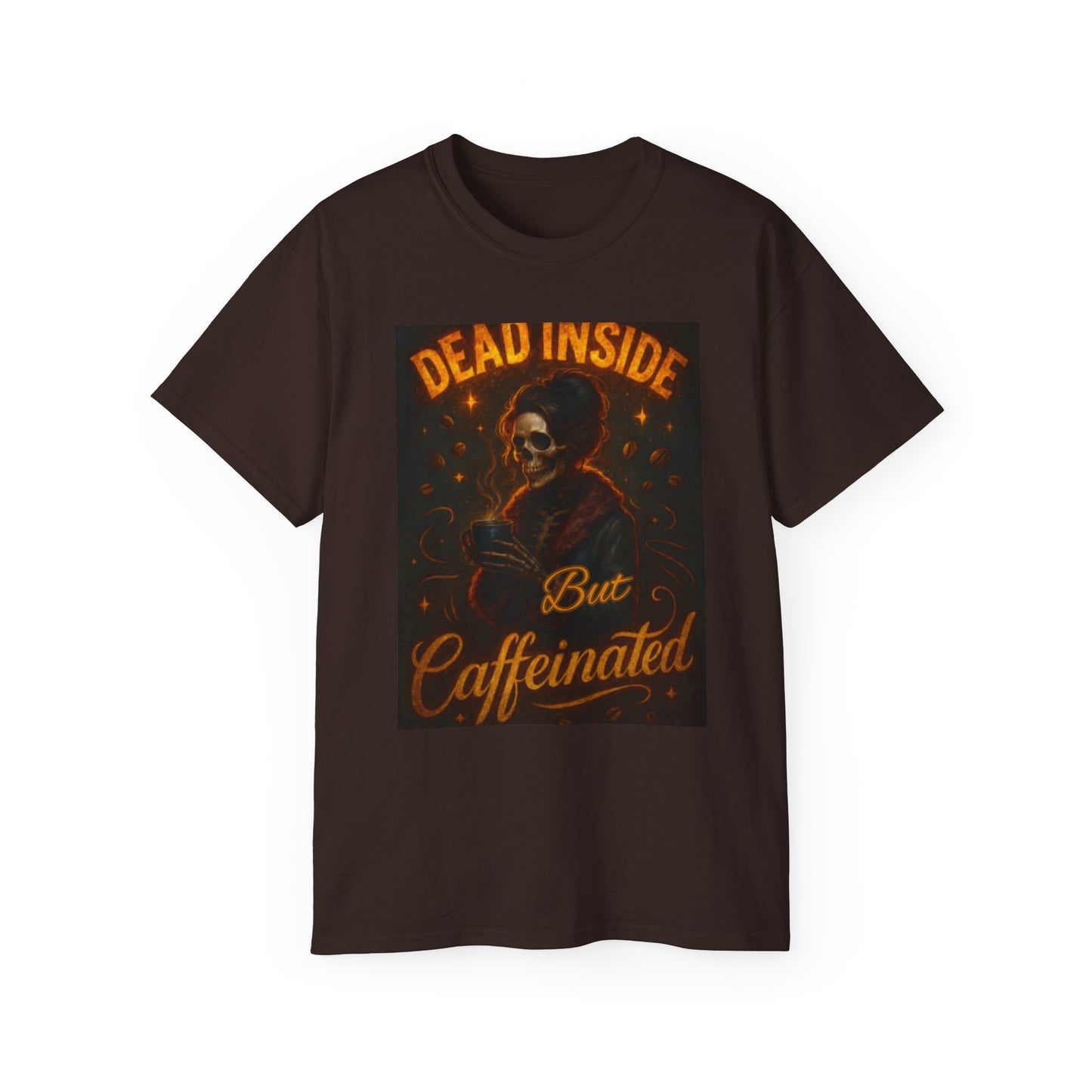 Dead Inside But Caffeinated Tee, Image 2
