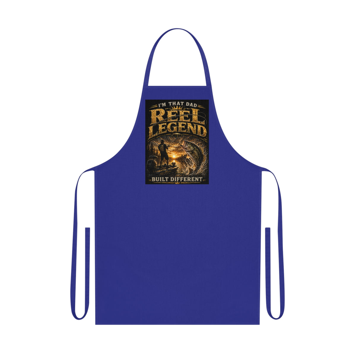 "Reel Legend" Cotton Apron - Funny Fisherman Apron