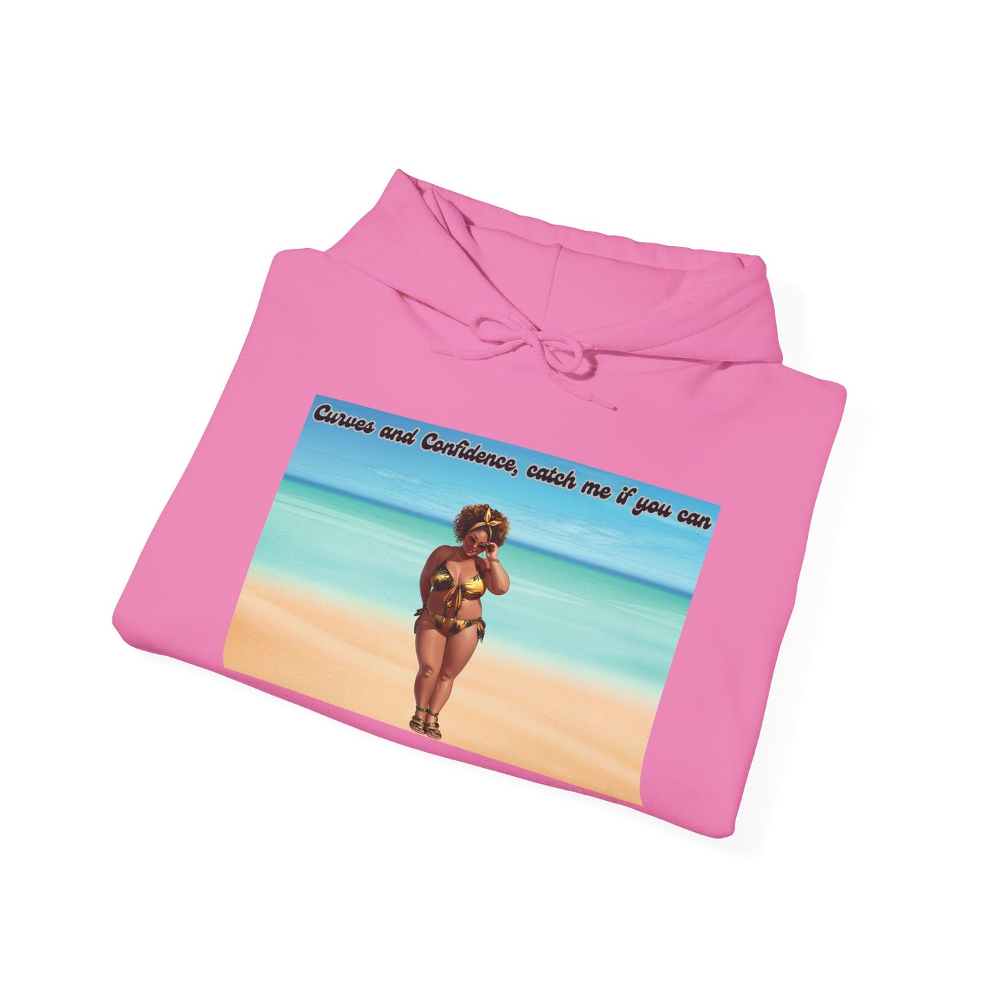 Curves and Confidence, Catch me if you can Unisex Hoodie