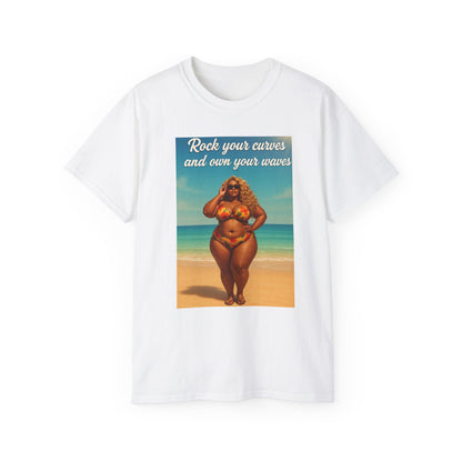 Embrace Your Curves And Rock Your Waves, Body Positivity T-Shirt