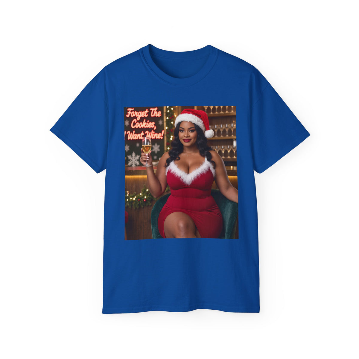 Ms Claus wine Tee 4