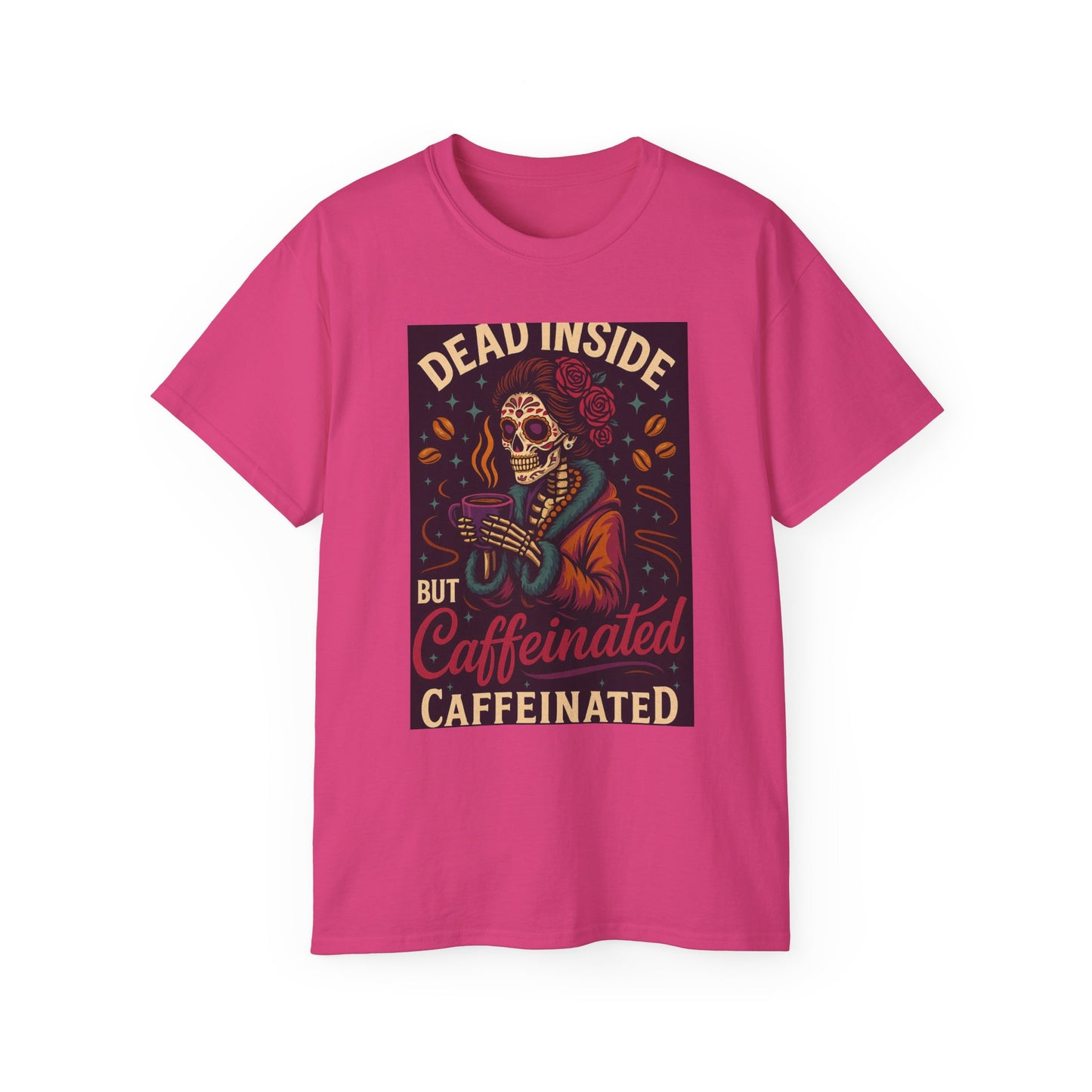 Dead Inside But Caffeinated Tee, Image 3