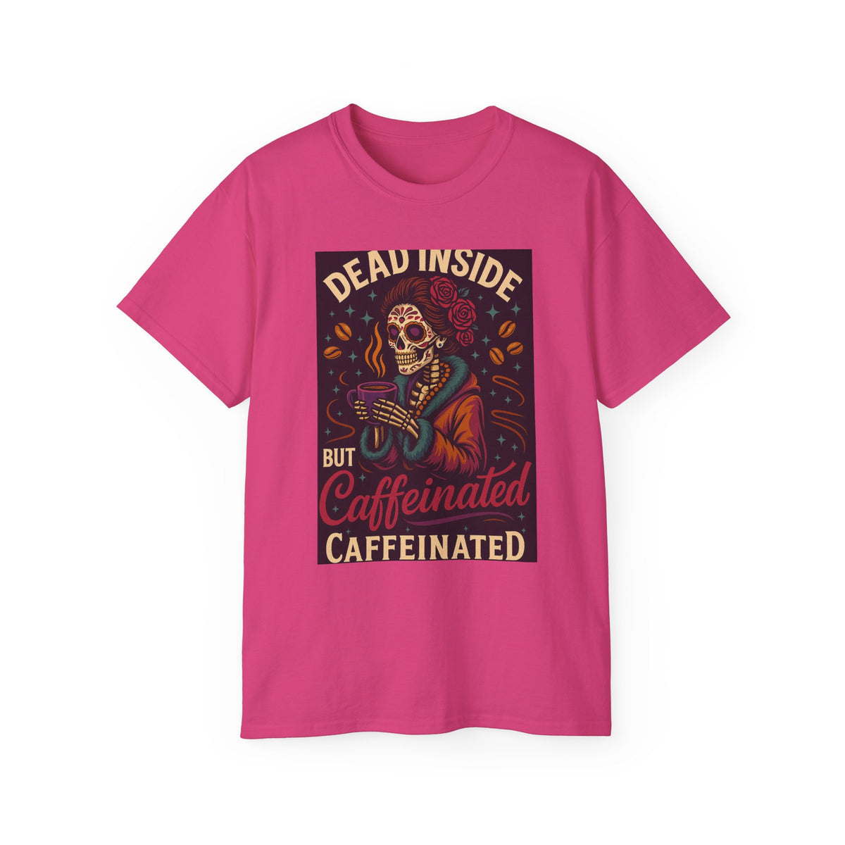 Dead Inside But Caffeinated Tee, Image 3