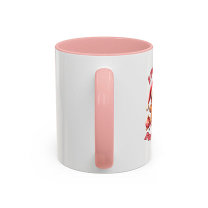 I Put Out For Santa-Accent Coffee Mug (11, 15oz) (Pink)
