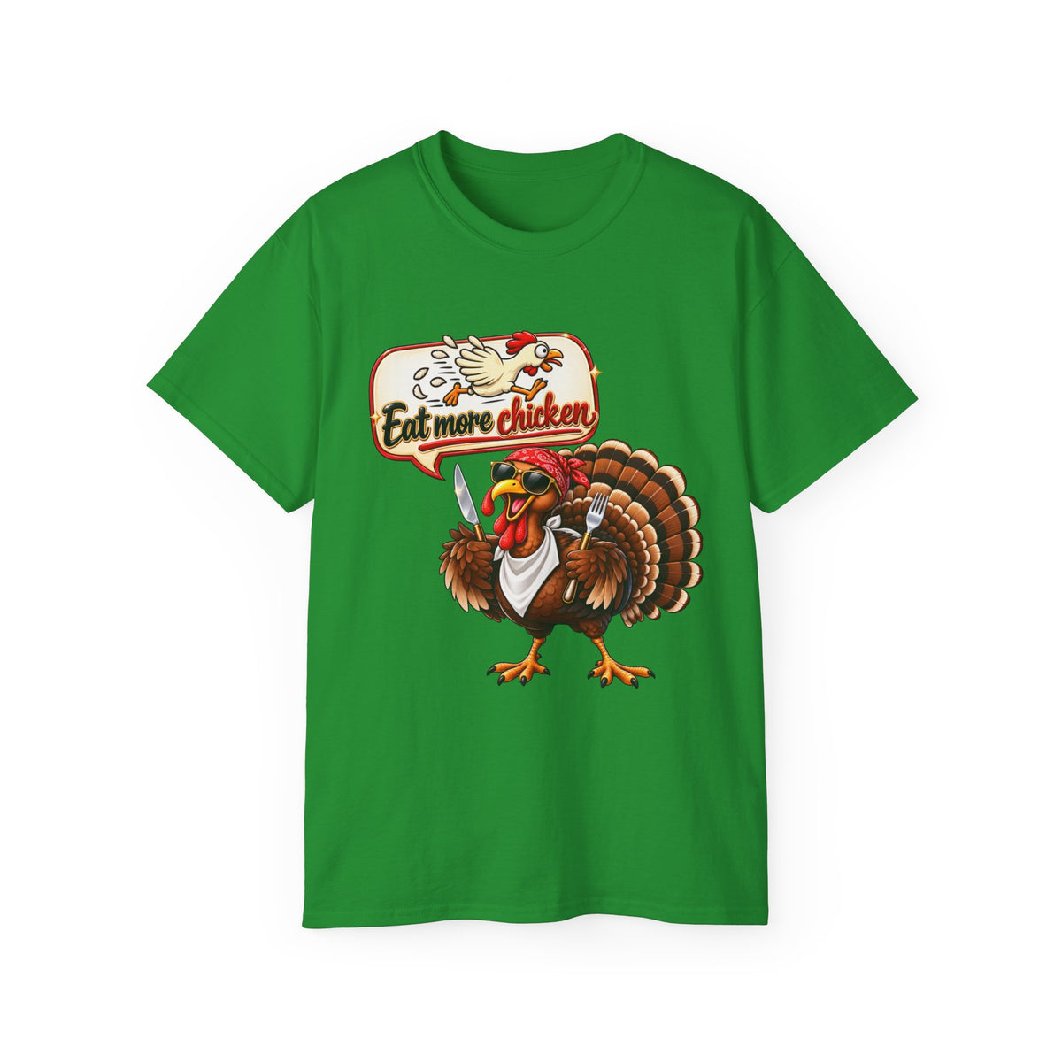 'Eat More Chicken' Thanksgiving Graphic Tee