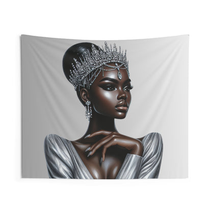 Queen Silver Wall Tapestry
