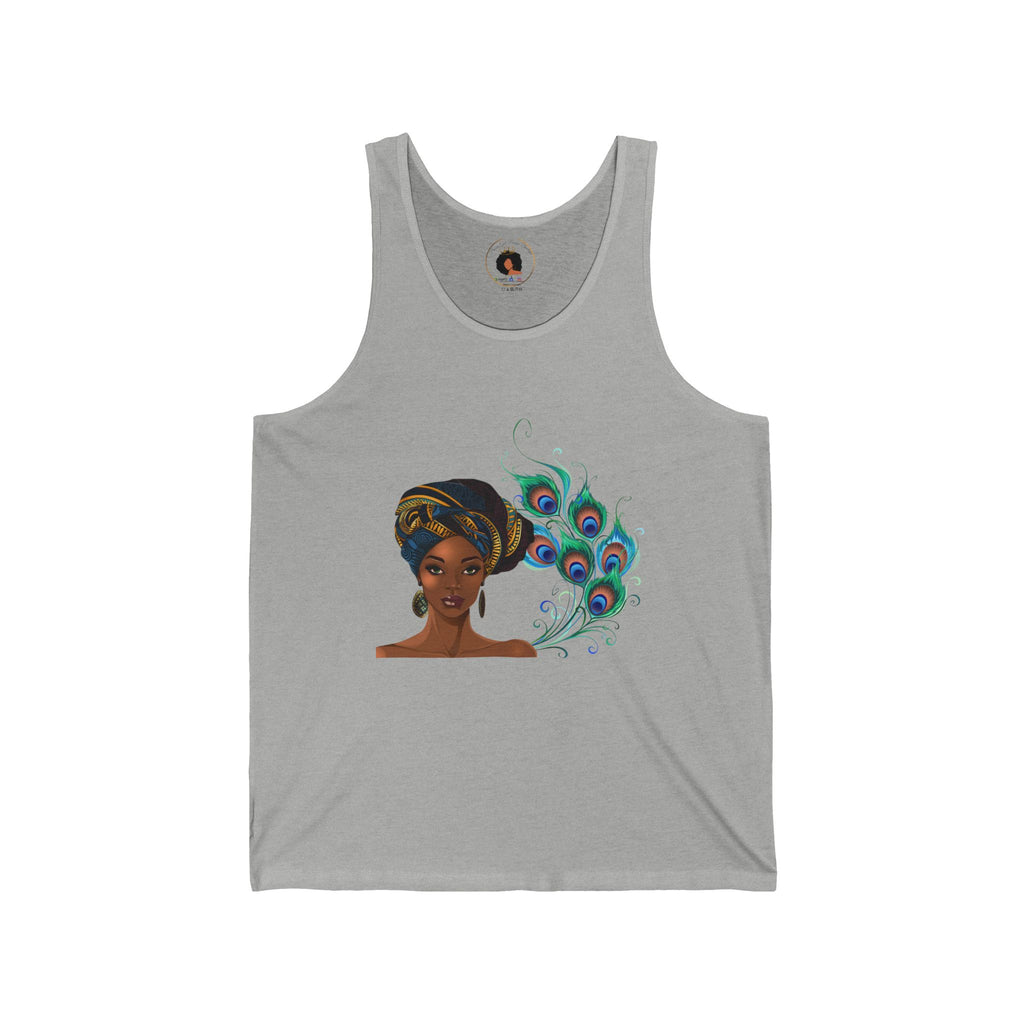Queen Peacock Unisex Jersey Tank