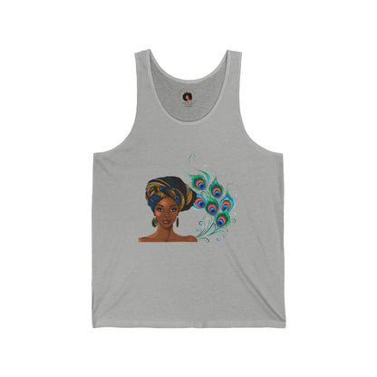 Queen Peacock Unisex Jersey Tank