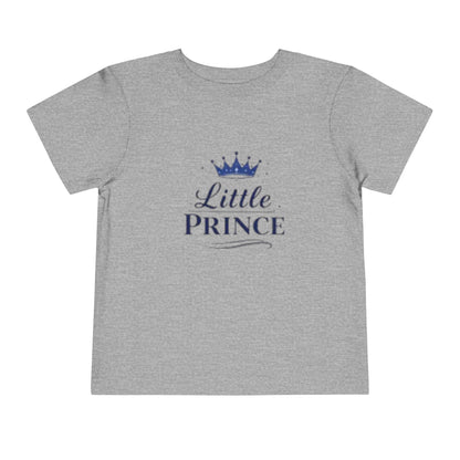 Little Prince Toddler Tee Shirt (Blue Letters) for Newborn Gifts, Baby Shower, Mother's Day