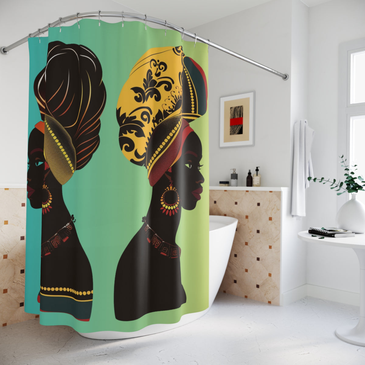 Queen 4-Shower Curtains