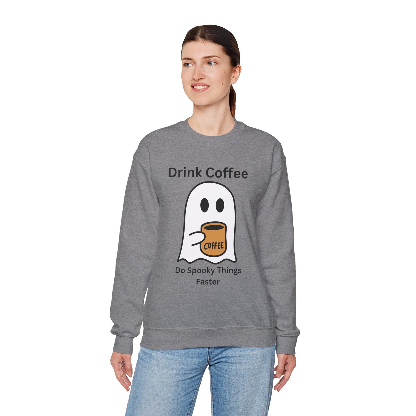 Boo Drink Coffee-Ghost-Sweatshirt