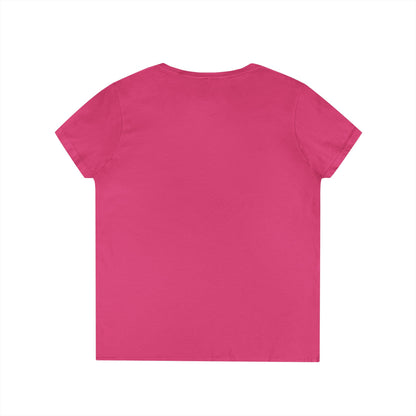 My Gigi Is a Queen V-Neck Tee (Purple)— Granddaughter Gift, Gigi Queen Shirt