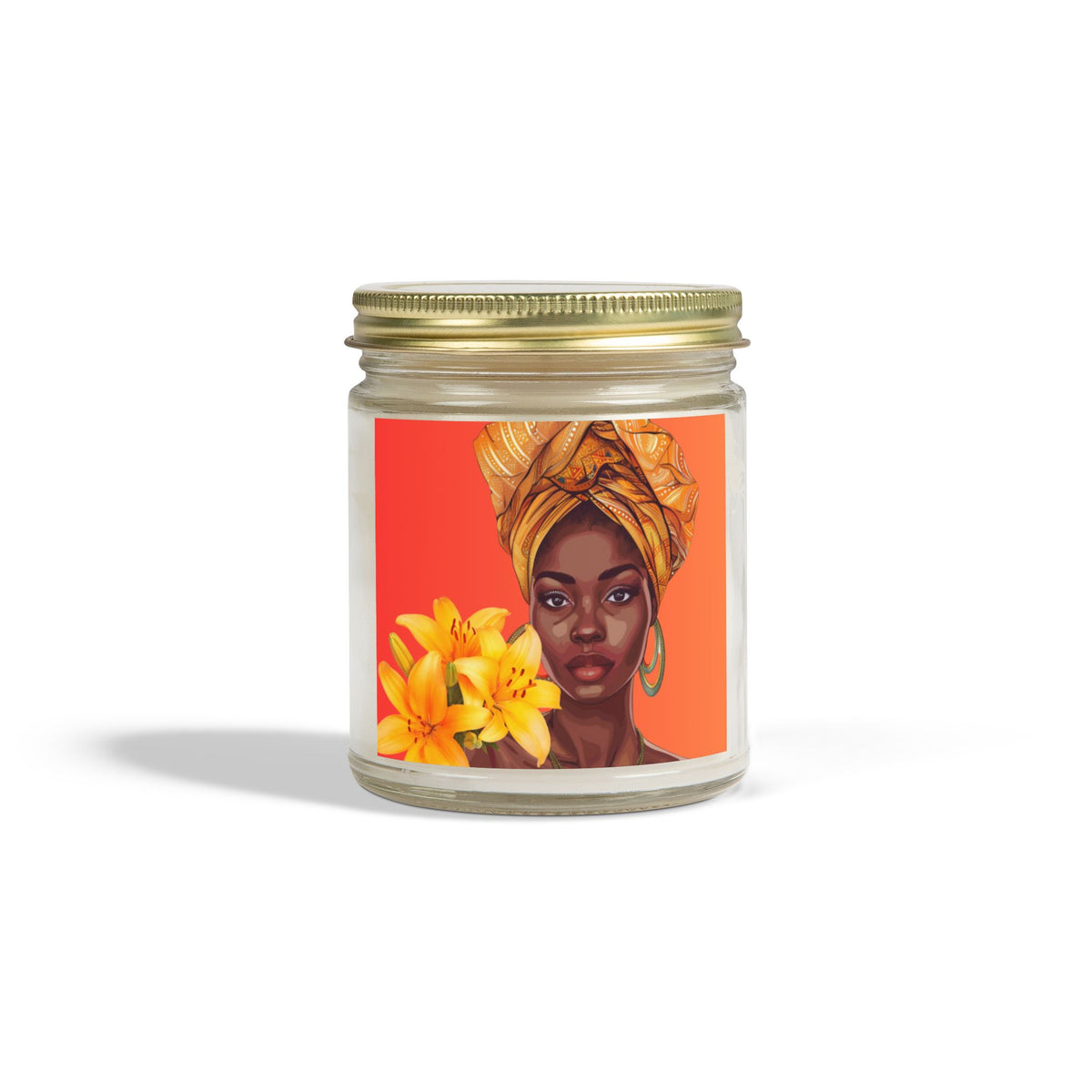 Lily-Scented Candles, Coconut Apricot Wax (4oz, 9oz)