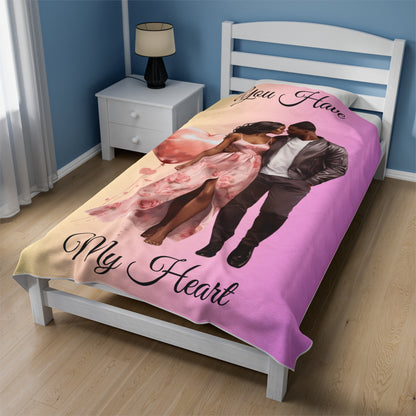 You Have My Heart-Velveteen Plush Blanket