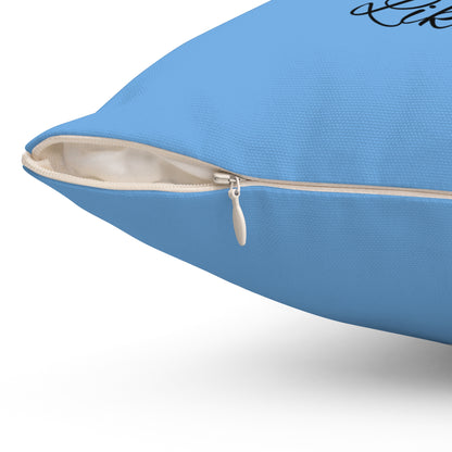 They Not Like Us 3- (Lt Blue) Spun Polyester Square Pillow