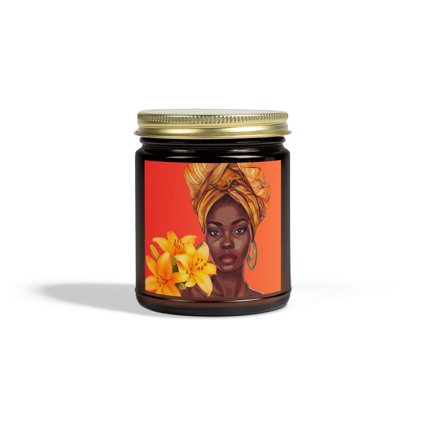 Lily-Scented Candles, Coconut Apricot Wax (4oz, 9oz)