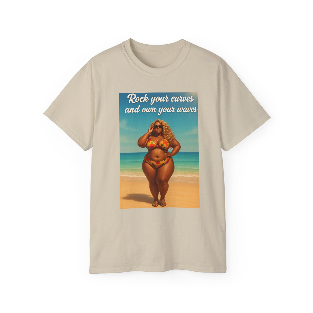 Embrace Your Curves And Rock Your Waves, Body Positivity T-Shirt