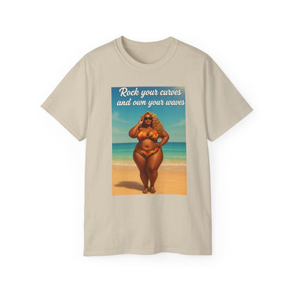 Embrace Your Curves And Rock Your Waves, Body Positivity T-Shirt