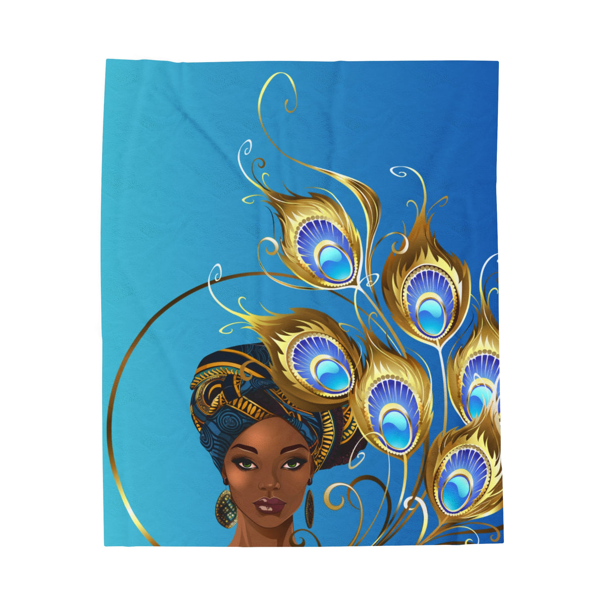 Peacock-Velveteen Plush Blanket