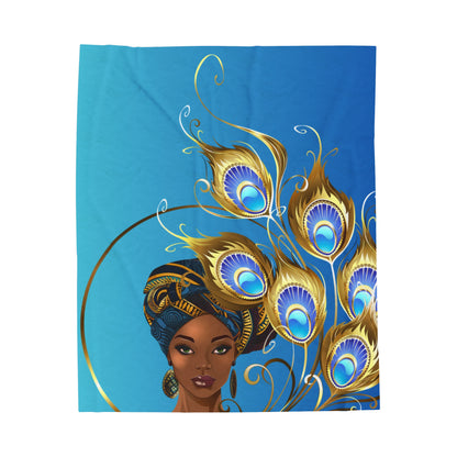 Peacock-Velveteen Plush Blanket