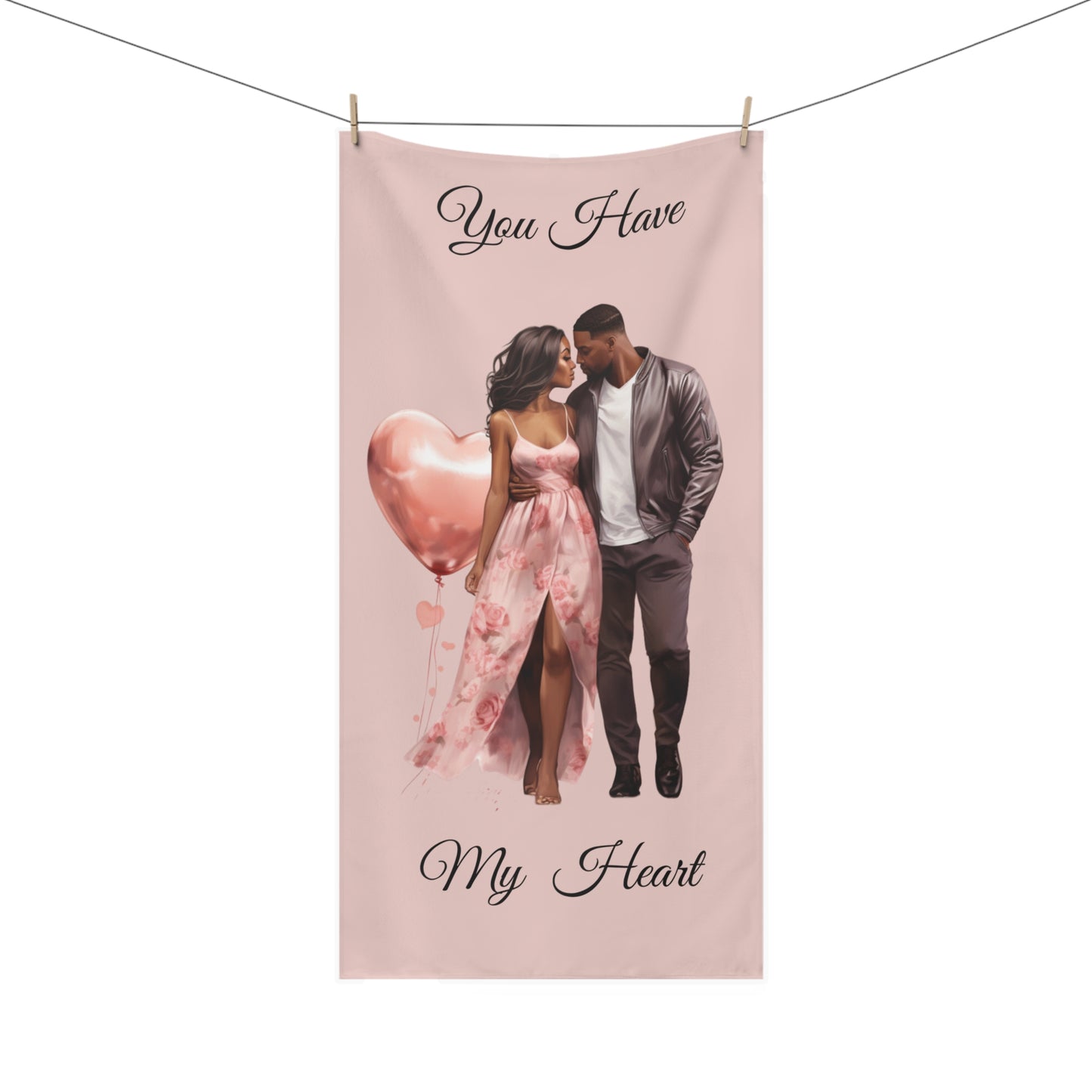 You Have My Heart-Mink-Cotton Towel