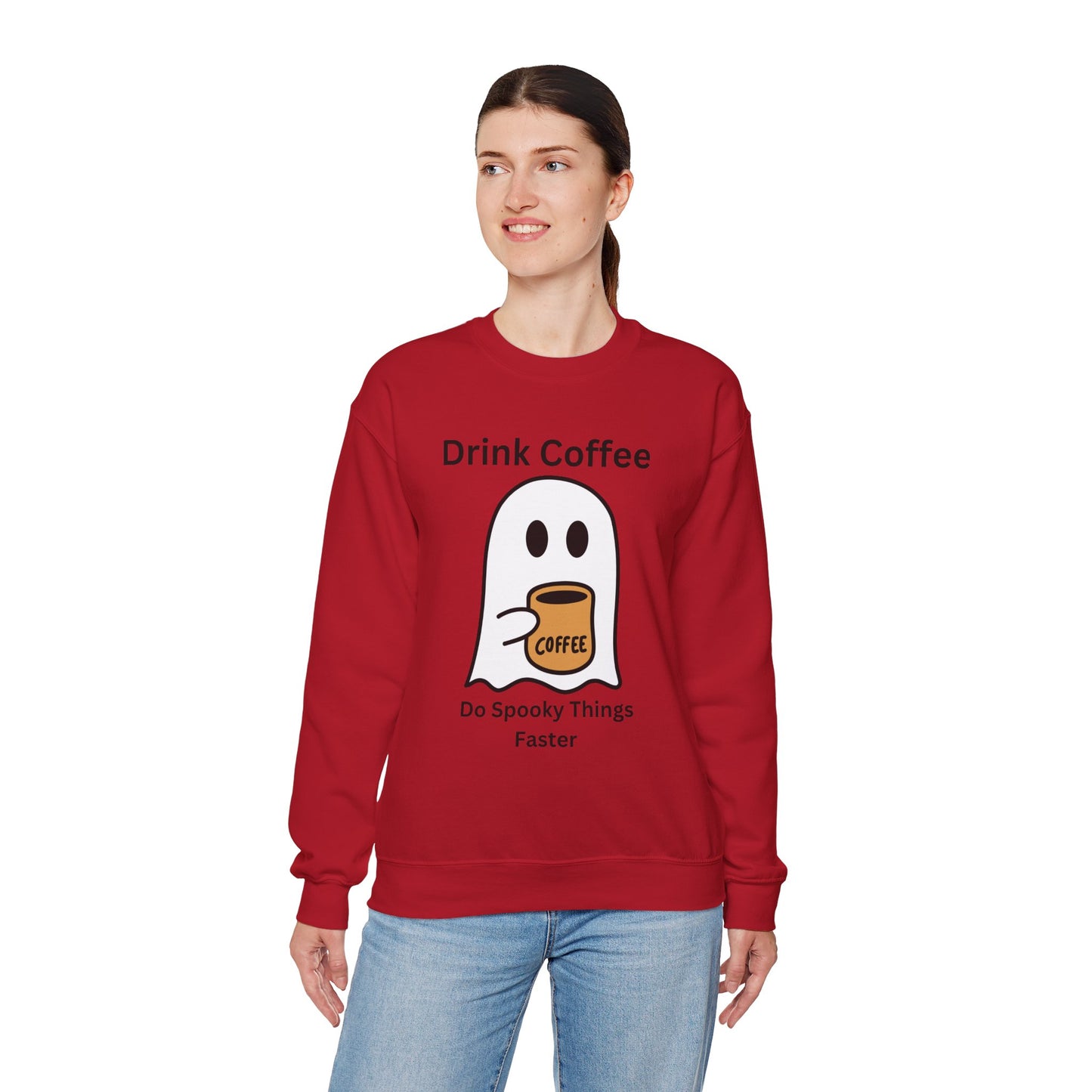 Boo Drink Coffee-Ghost-Sweatshirt