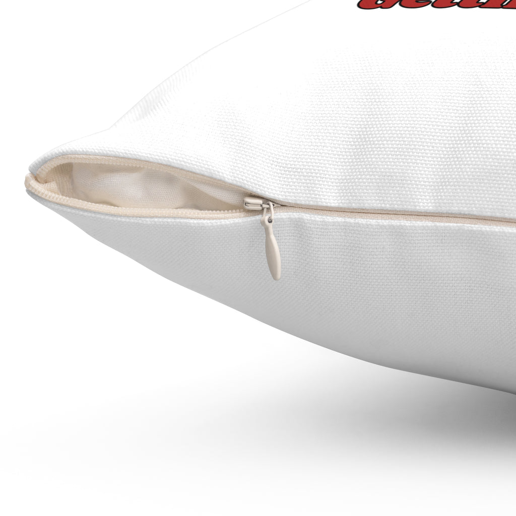 You Ain't Gettin Shit-Spun Polyester Square Pillow (White)