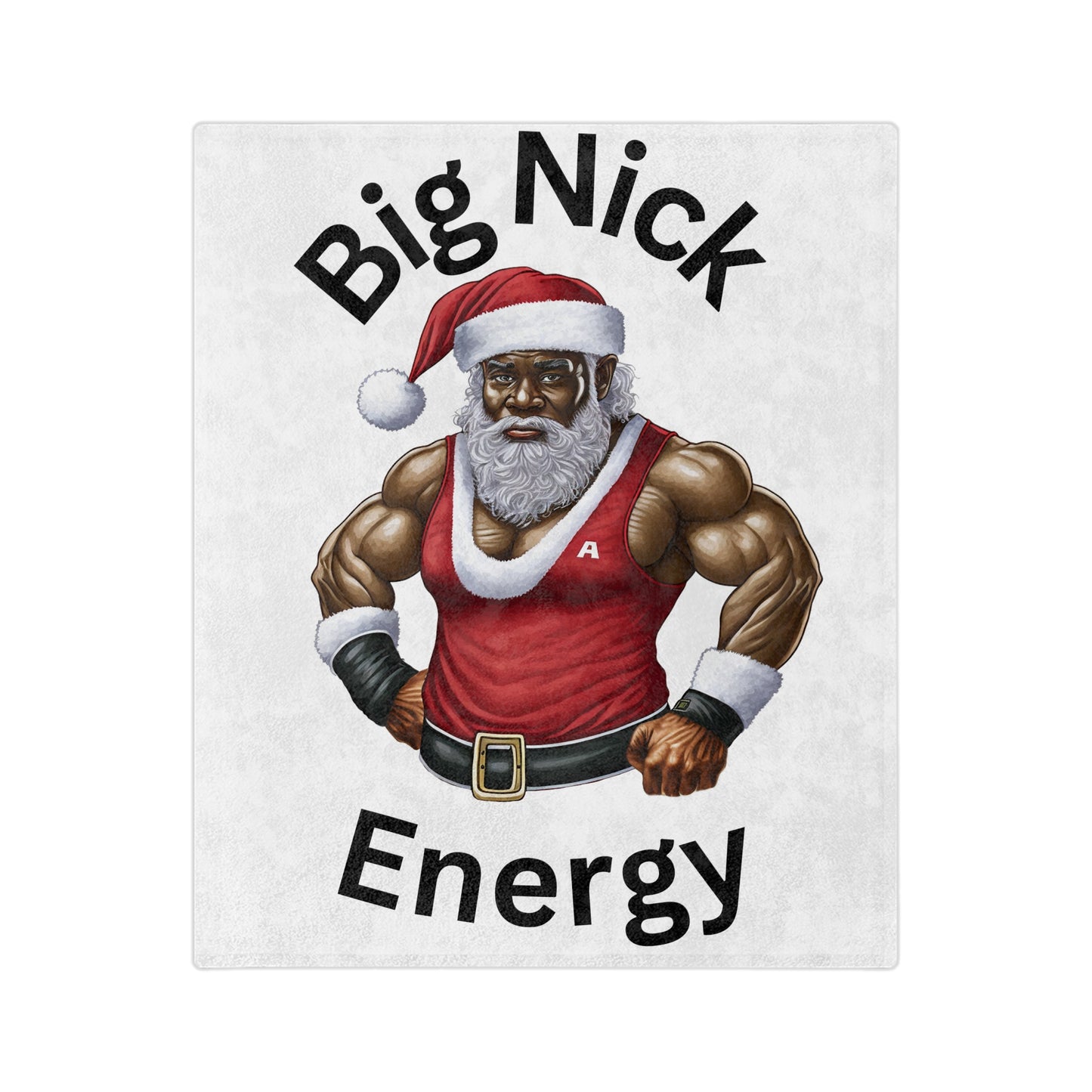 Big Nick Energy Velveteen Microfiber Blanket (White)