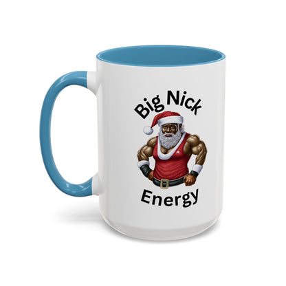 Big Nick Energy-Accent Coffee Mug (11, 15oz) (Red)