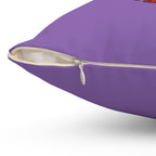 Out Here Lookin Like A Snack 2-Spun Polyester Square Pillow (Lt Purple)