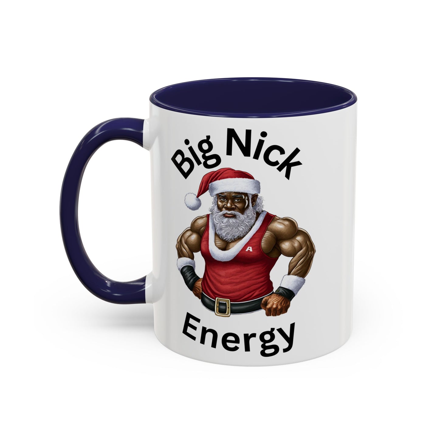 Big Nick Energy-Accent Coffee Mug (11, 15oz) (Black)