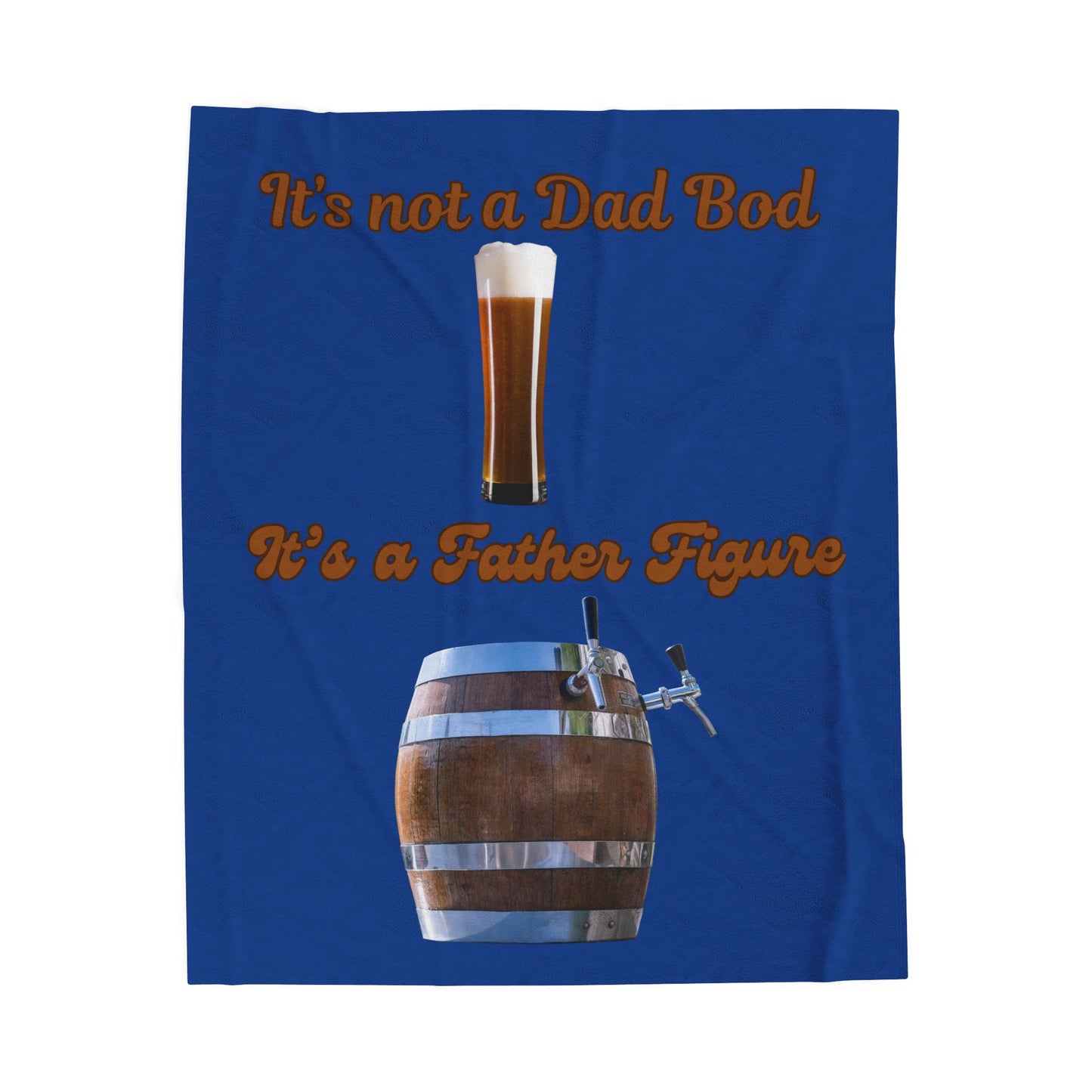 Humorous Dad Bod Father Figure Blanket