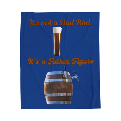 Humorous Dad Bod Father Figure Blanket