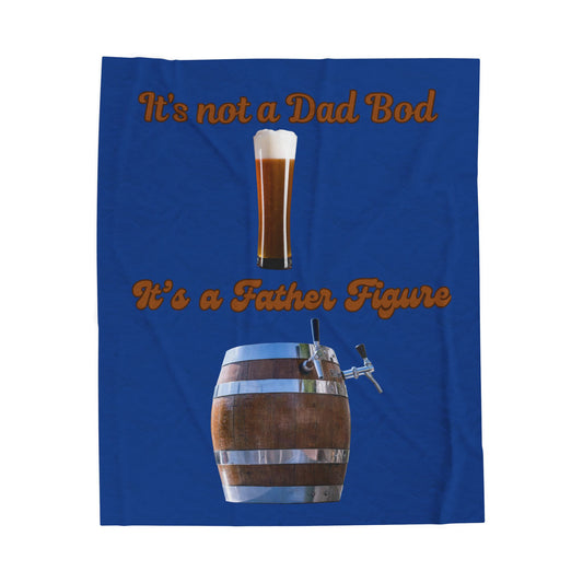 Humorous Dad Bod Father Figure Blanket