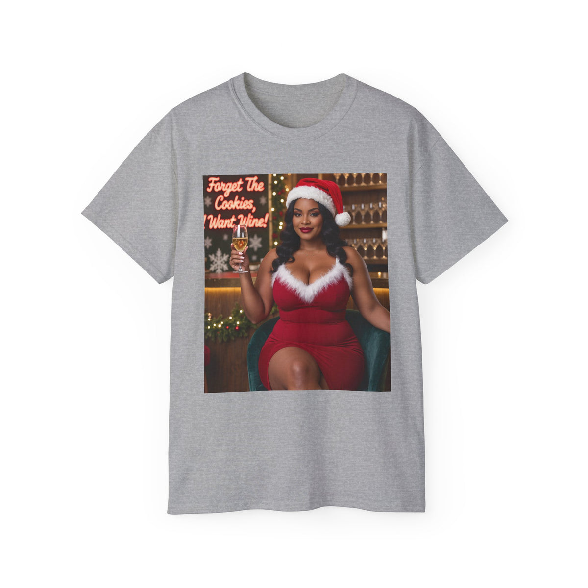 Ms Claus wine Tee 4