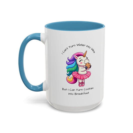 Cookies For Breakfast-Accent Coffee Mug (11, 15oz) (Lt Blue)