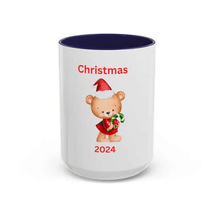 Bear with Stocking-Green Candy Cane