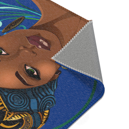 Elegant African Peacock Queen Area Rug