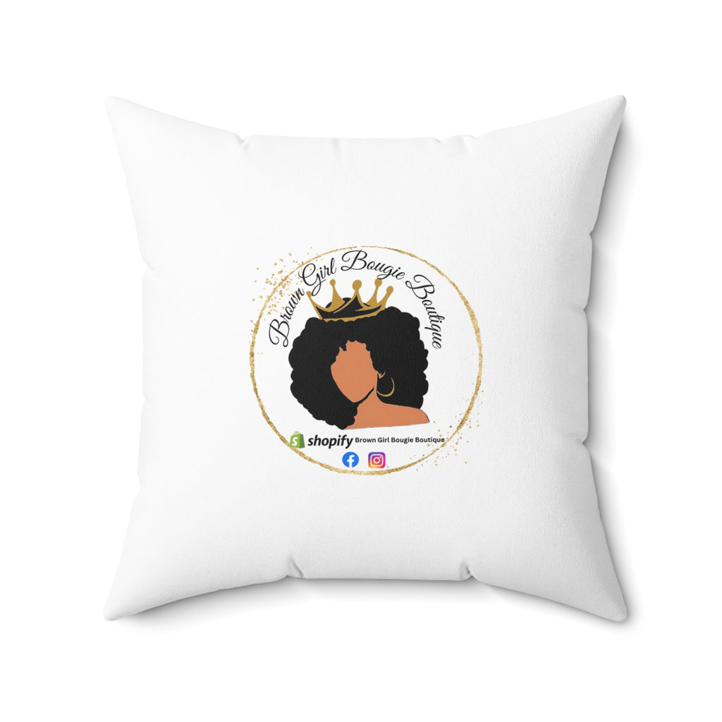 Yellow Flower-Spun Polyester Square Pillow