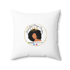 Yellow Flower-Spun Polyester Square Pillow