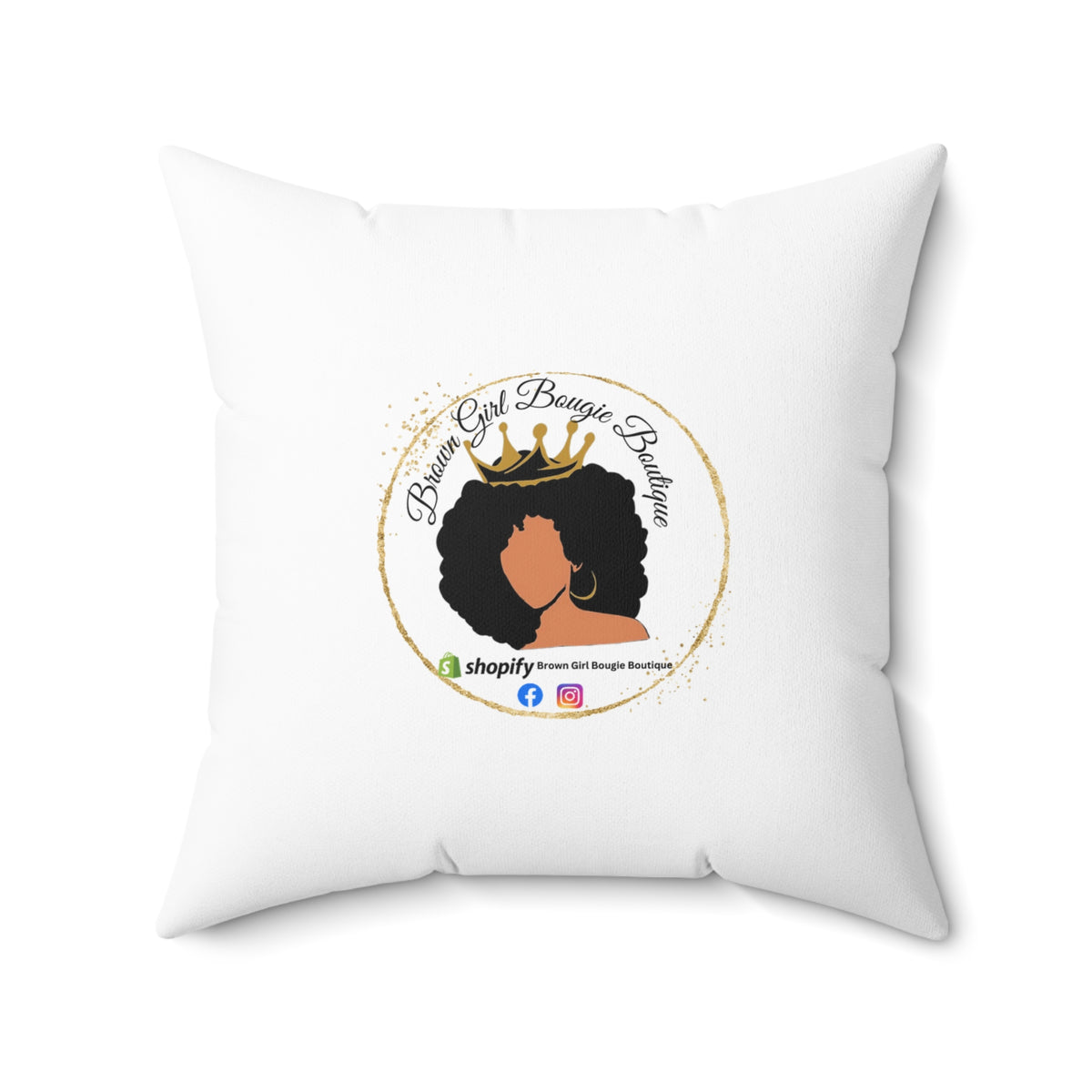 Yellow Flower-Spun Polyester Square Pillow