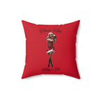 They Not Like Us 3- (Dk Red) Spun Polyester Square Pillow