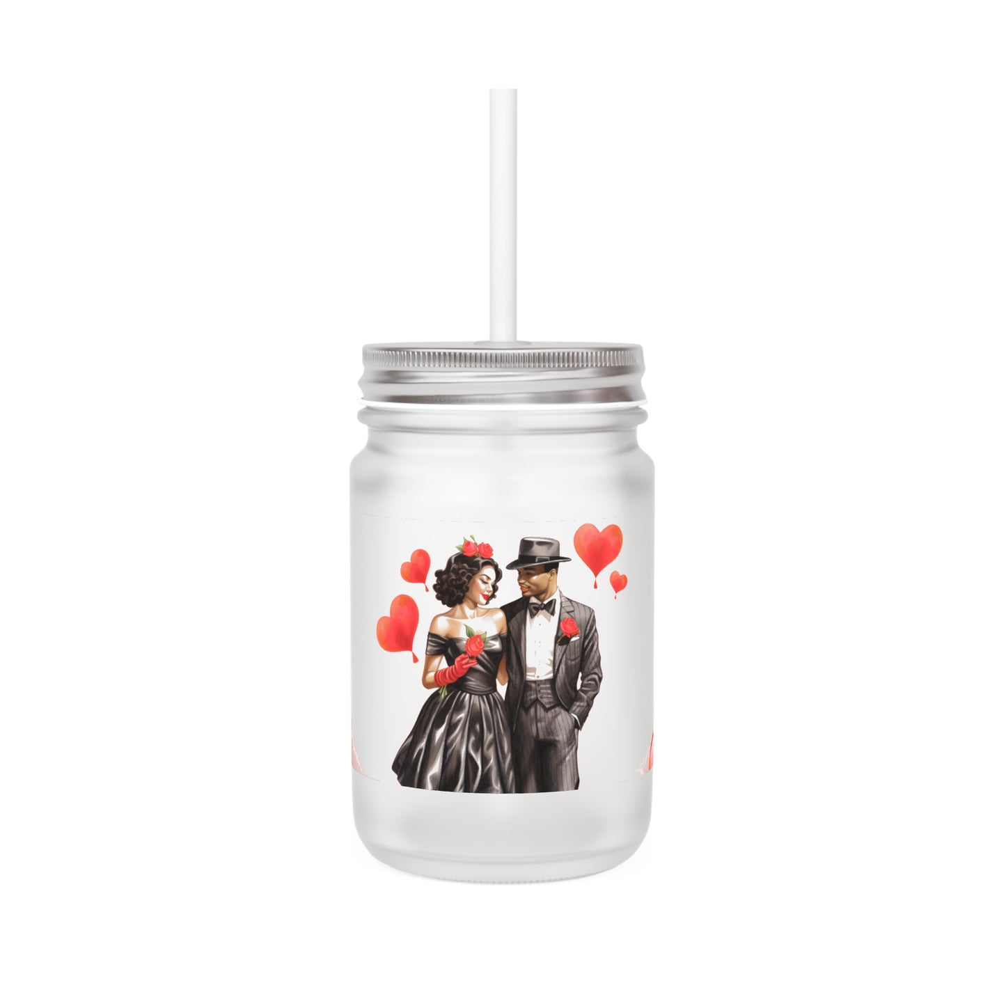 Love Stroll Mason Jar - Romantic Drinkware for Weddings & Anniversaries