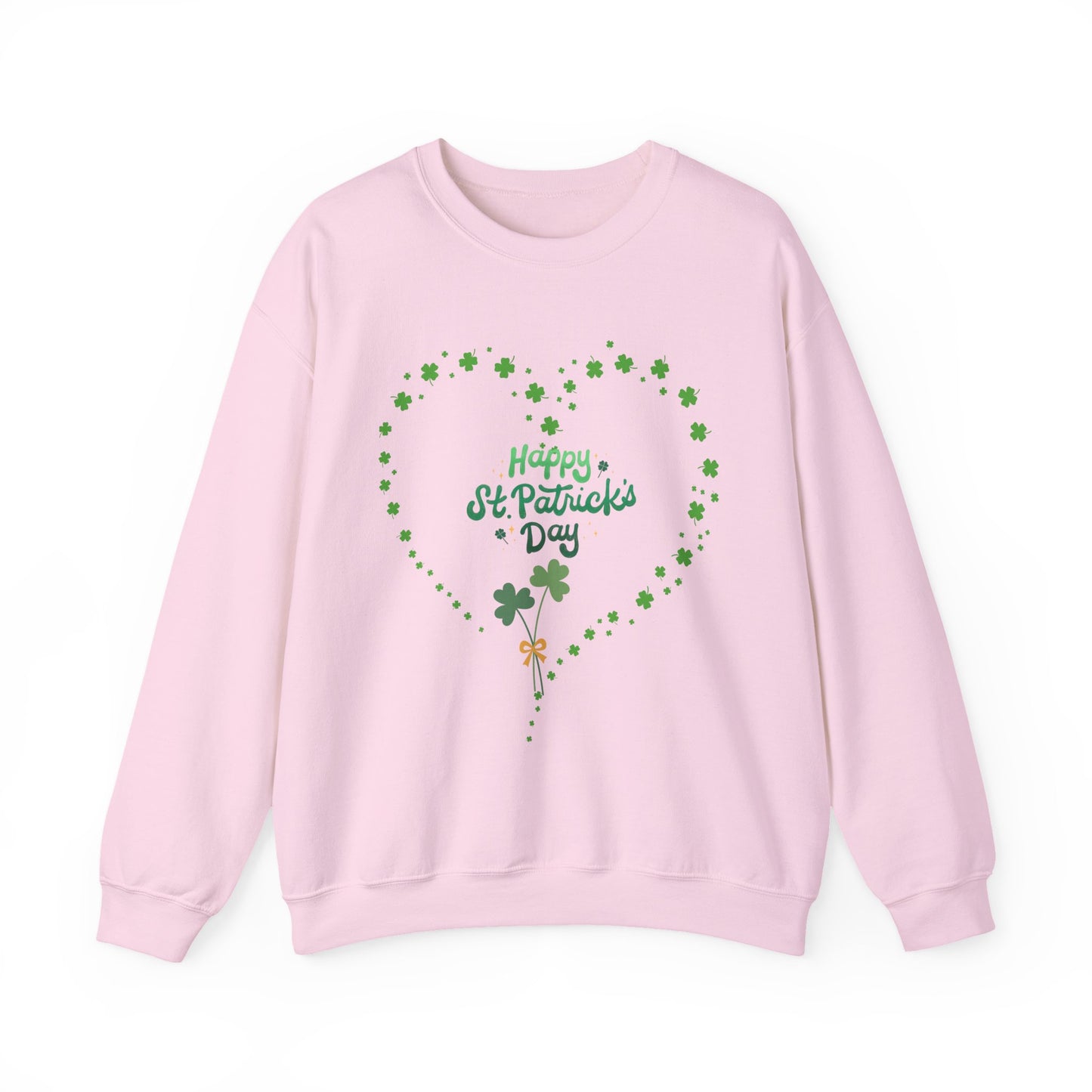 Happy St. Patrick's Day Shamrock Heart Sweatshirt