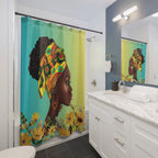 Sunflower Queen Shower Curtain - Colorful Floral Design for Modern Bathrooms